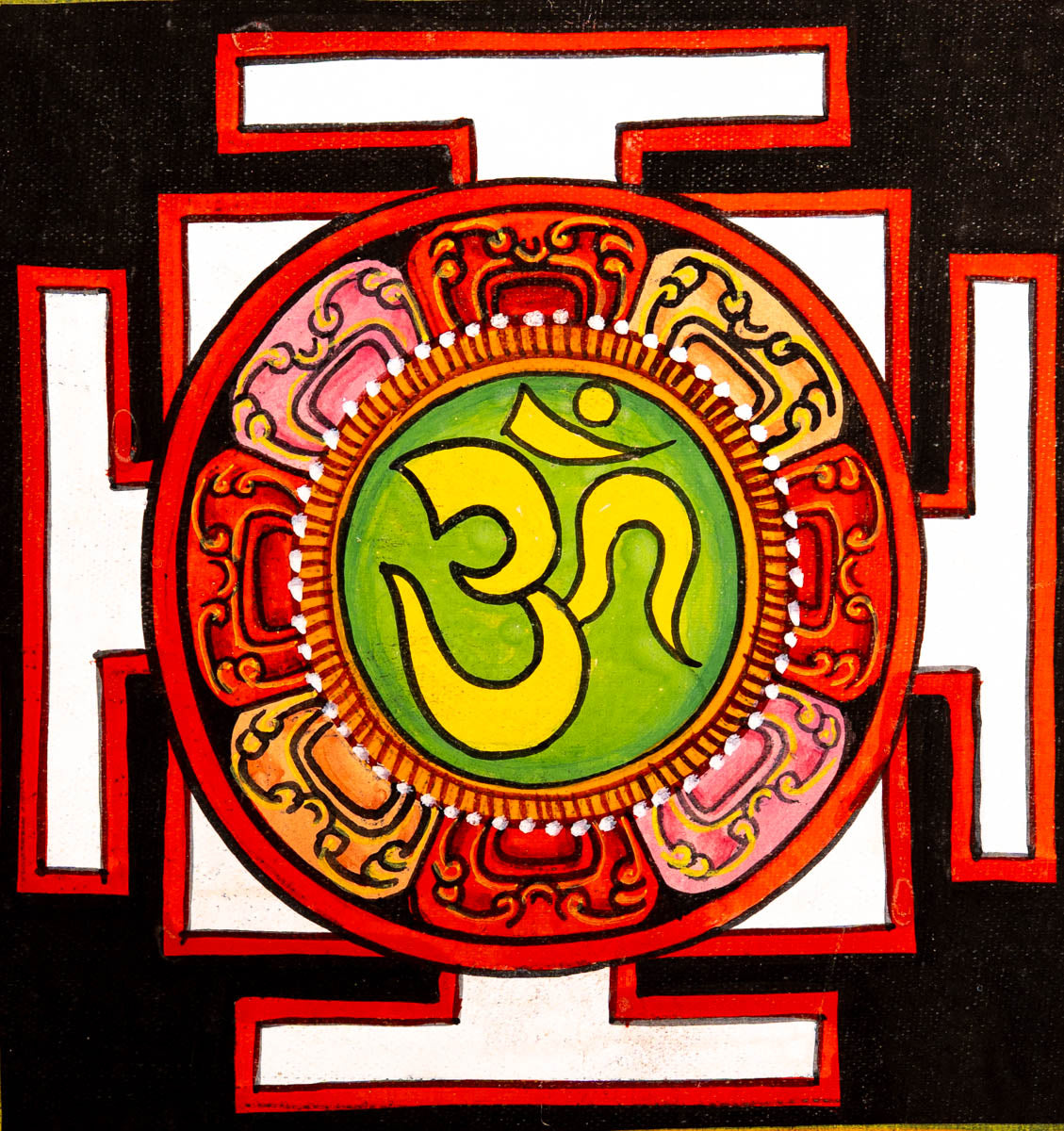 Spiritual Yantra Wall Art for Peace and Protection