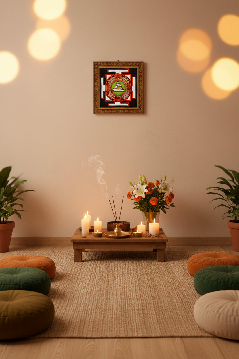 Spiritual Yantra Wall Art for Peace and Protection