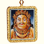 Zambala Ghau Thangka Tibetan wealth deity miniature artwork from Nepal
