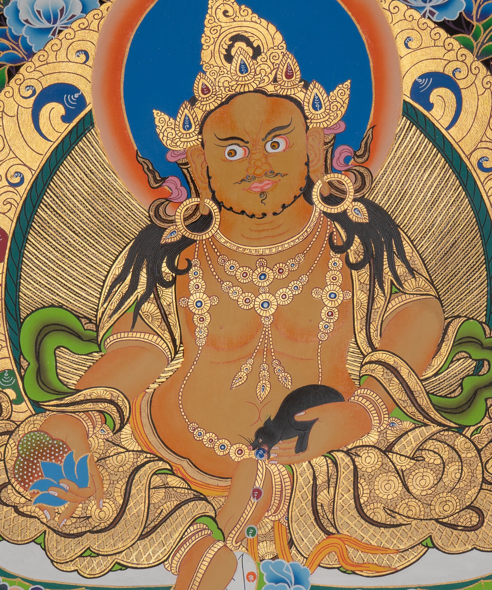 Zambala Thangka Painting - Handpainted Art