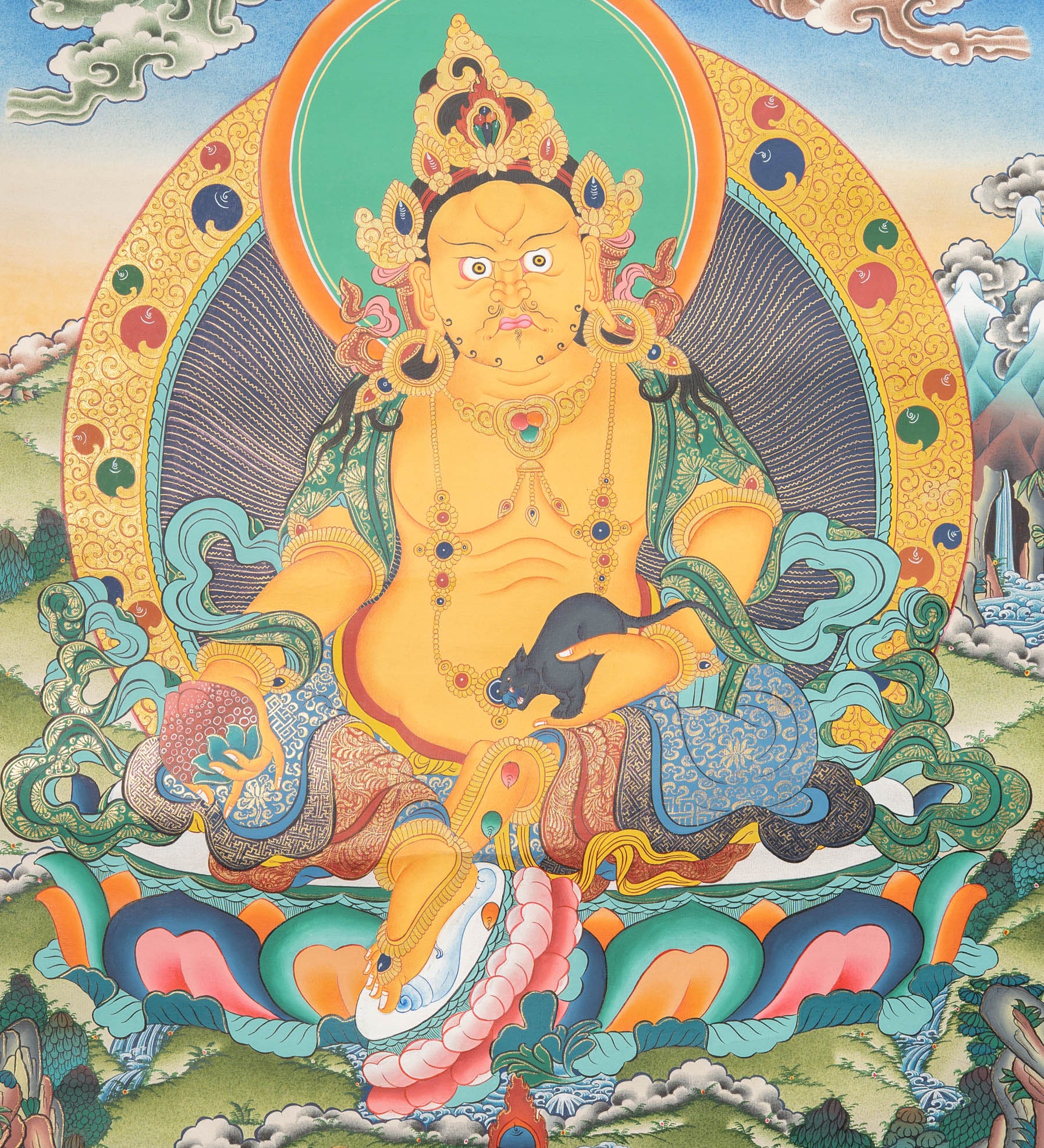 Zambala thangka 