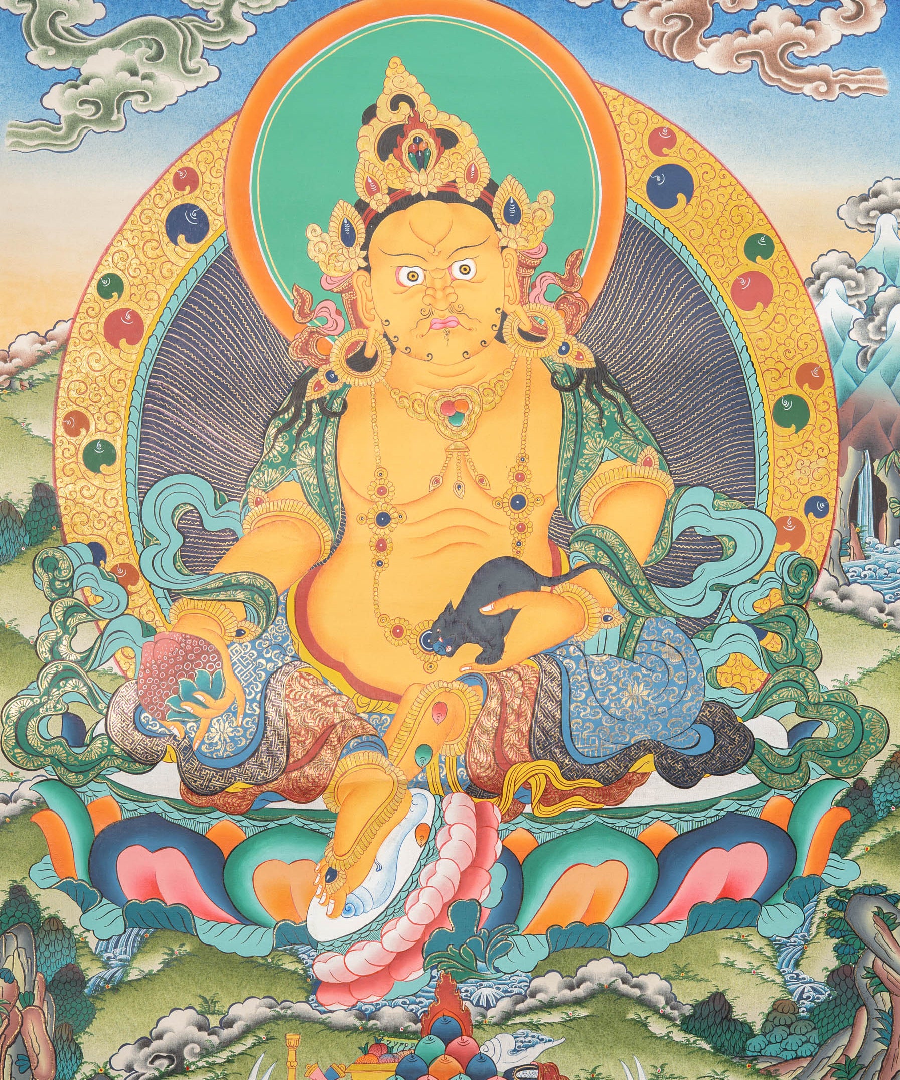Zambala thangka 