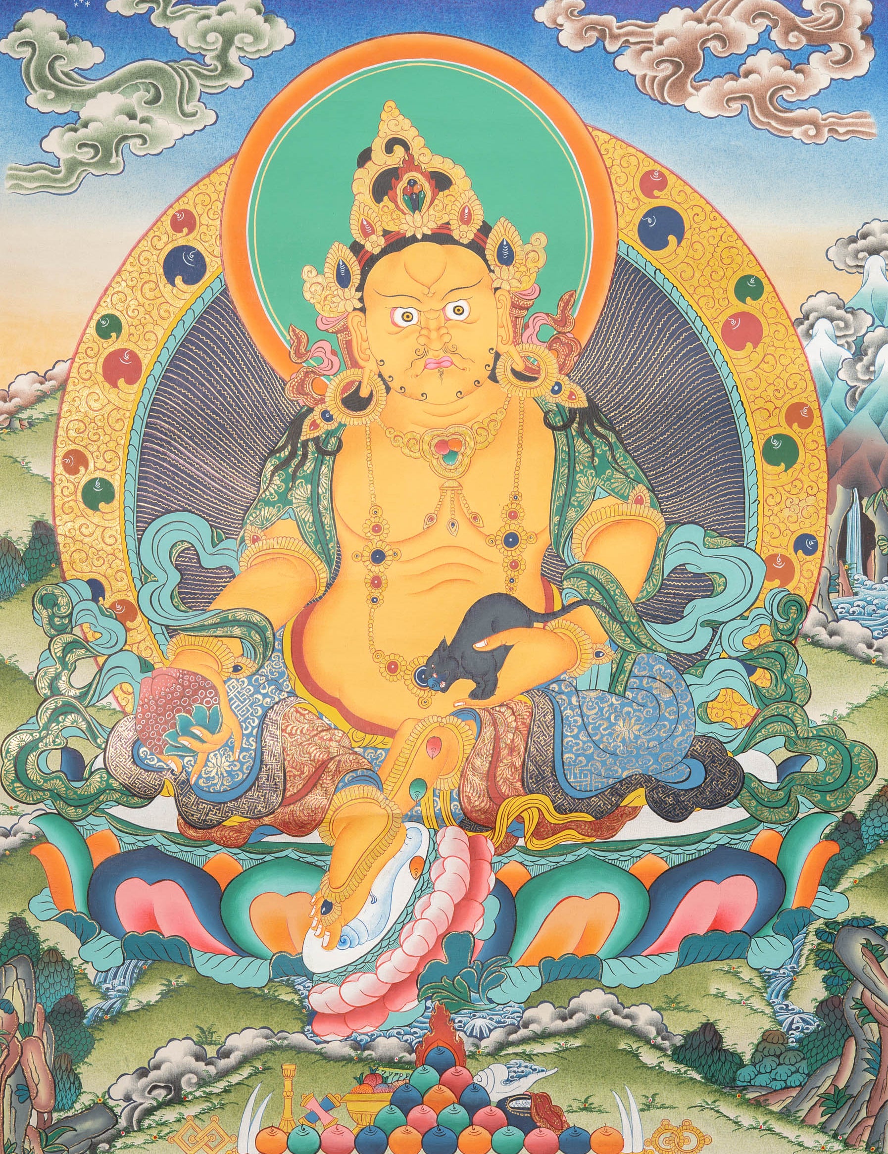 Zambala thangka 