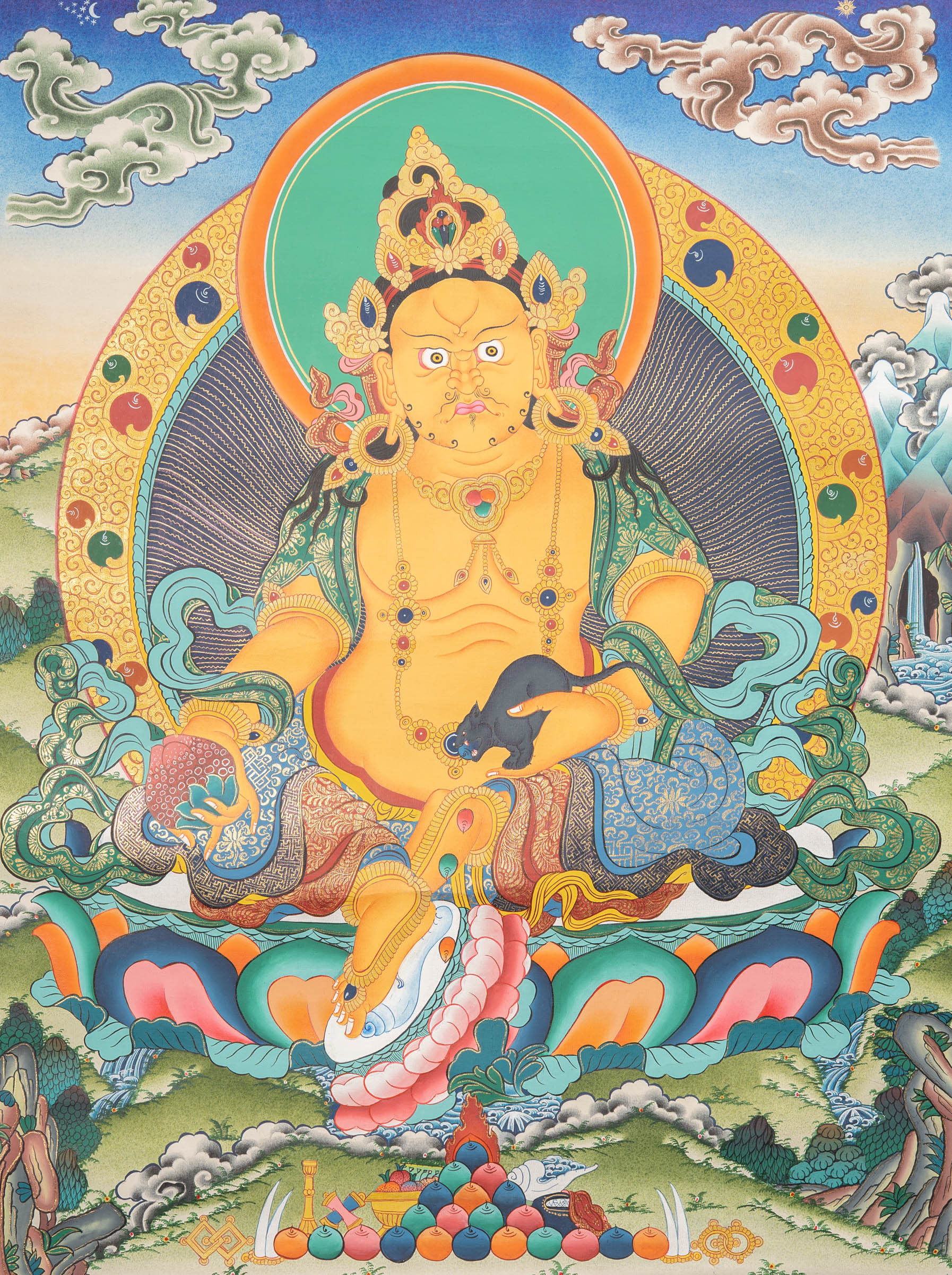Zambala thangka 