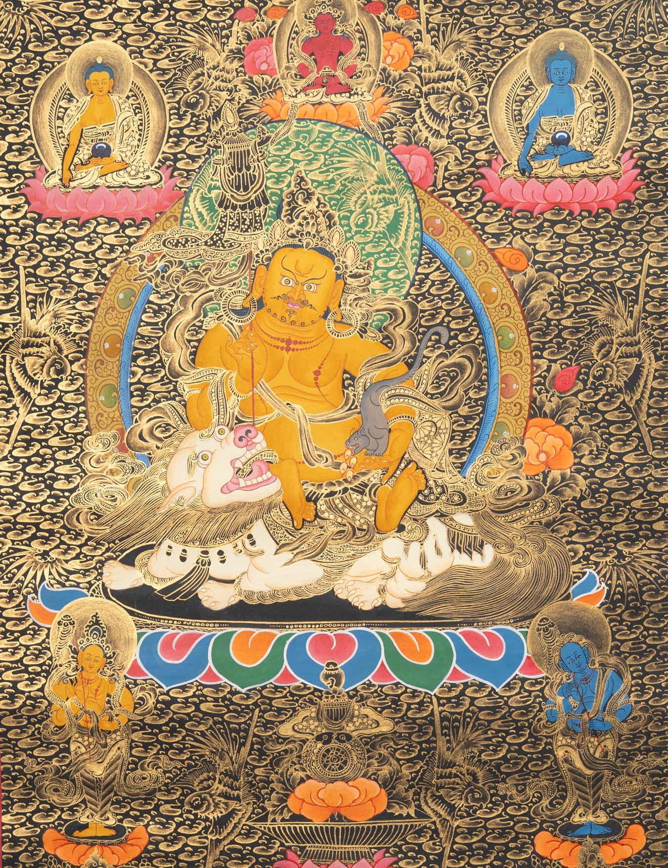 Zambala Thangka - Handpainted Art