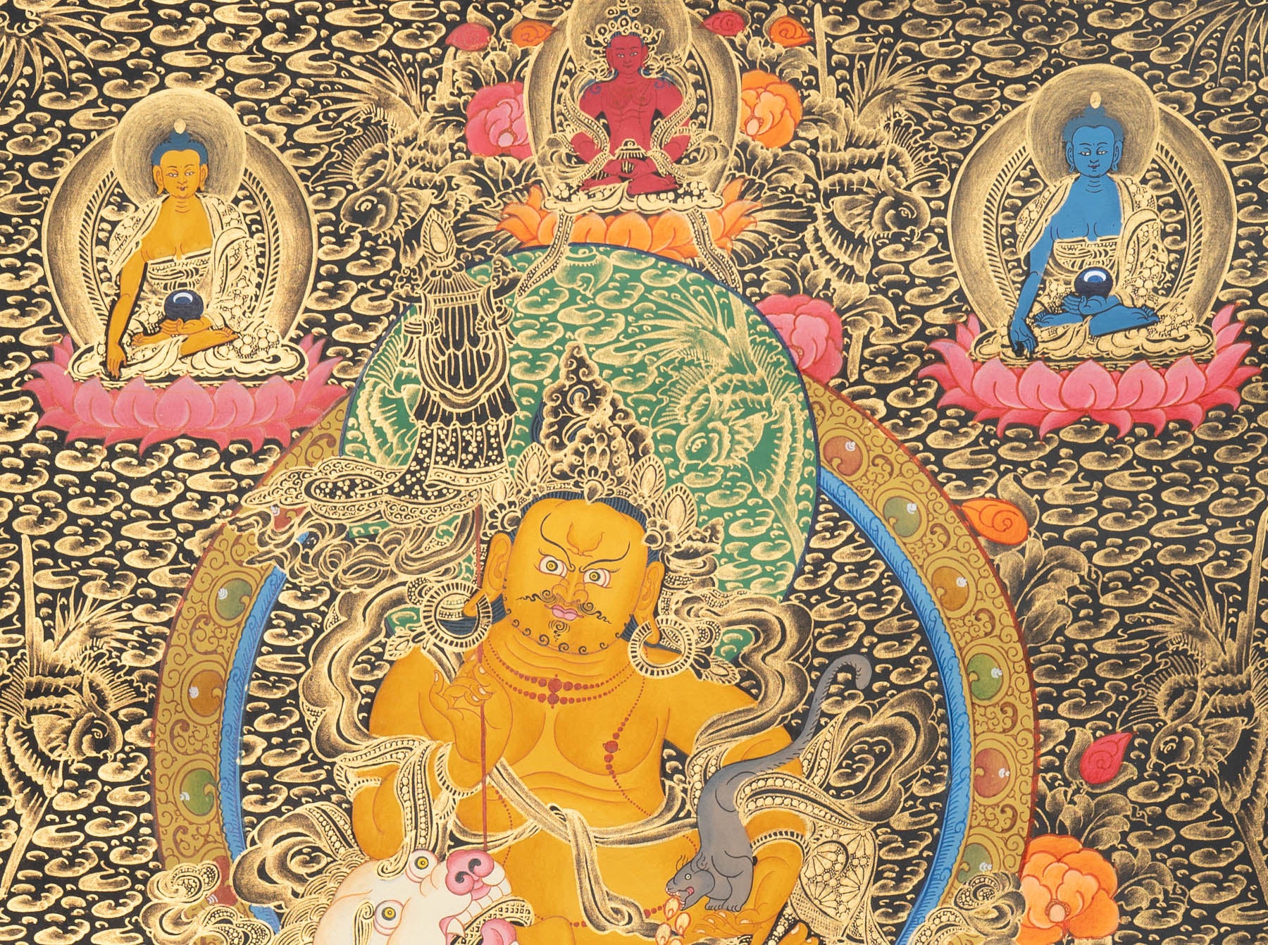 Zambala Thangka - Handpainted Art