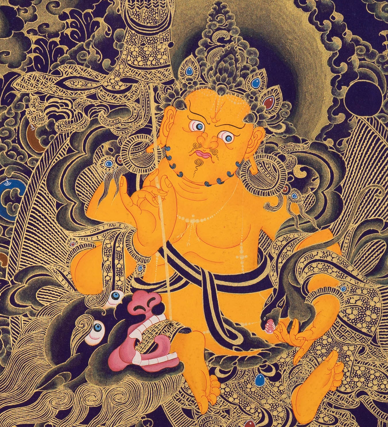Zambala Thangka Painting - Tibetan Painting