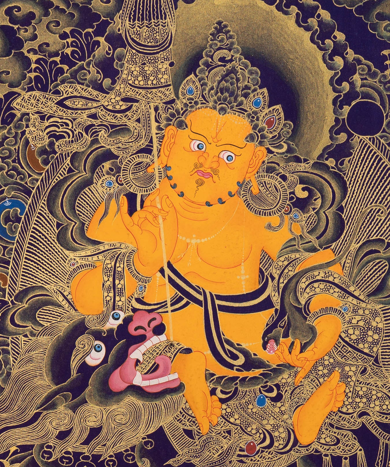 Zambala Thangka Painting - Tibetan Painting