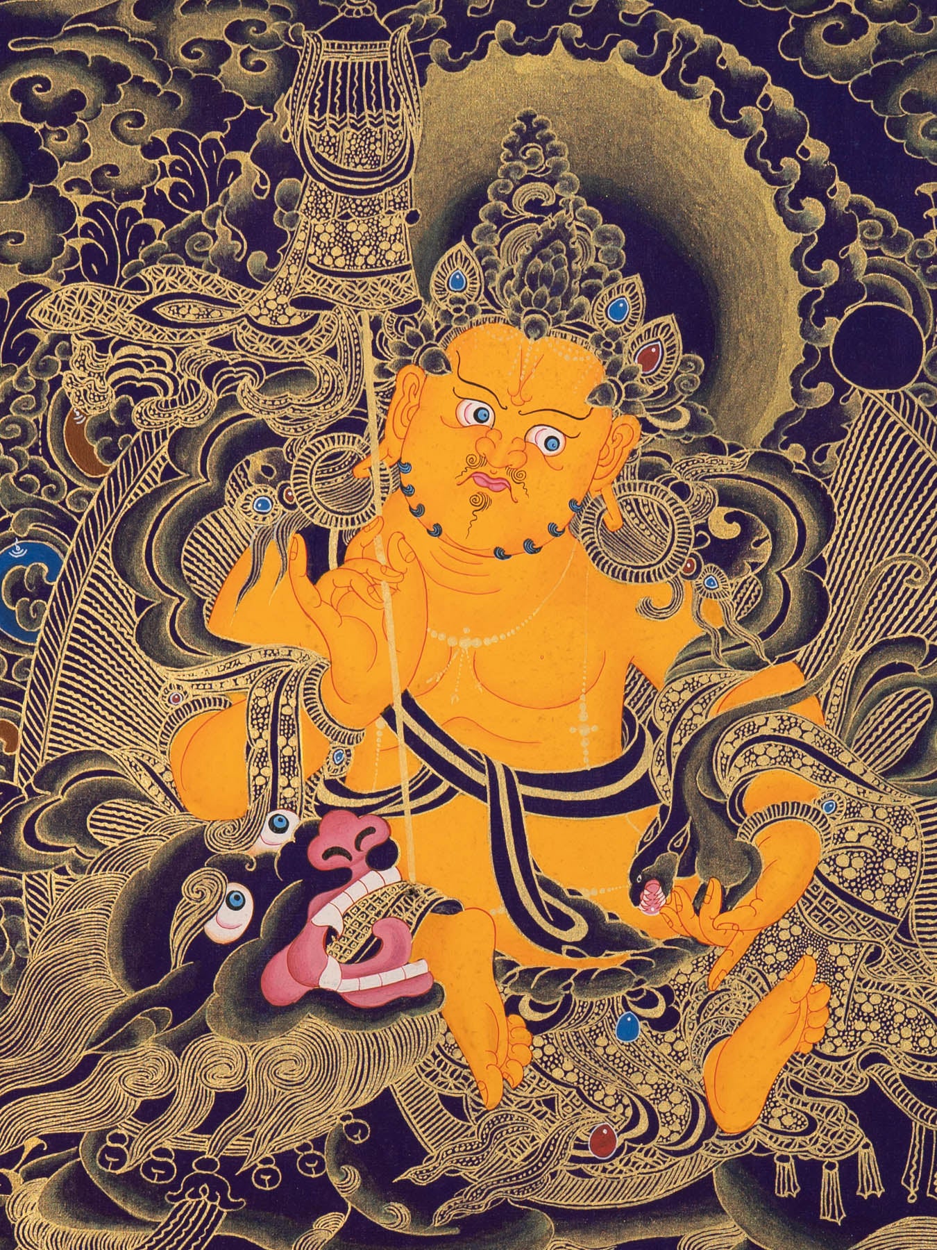 Zambala Thangka Painting - Tibetan Painting