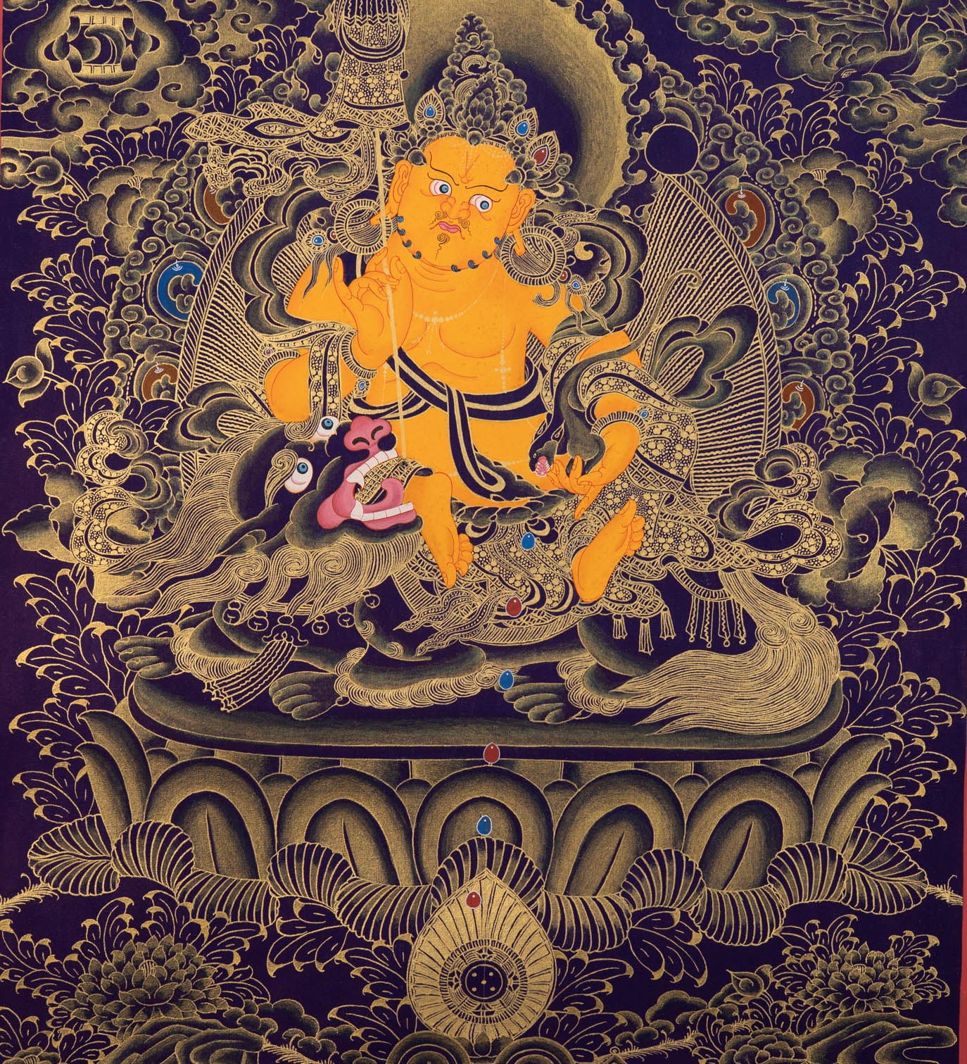 Zambala Thangka Painting - Tibetan Painting
