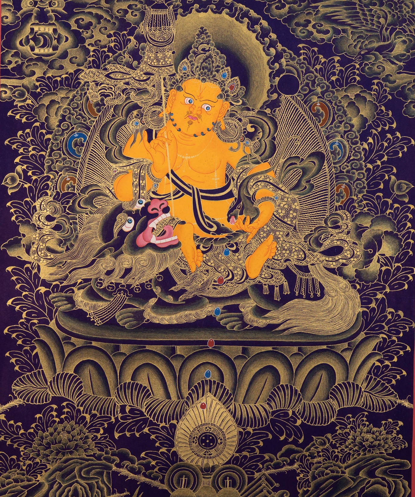 Zambala Thangka Painting - Tibetan Painting