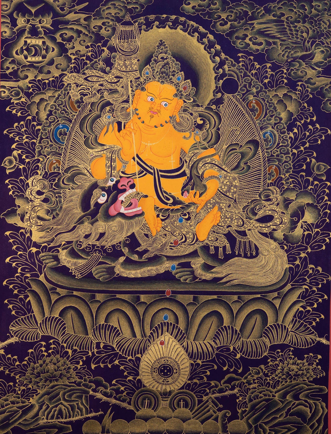 Zambala Thangka Painting - Tibetan Painting