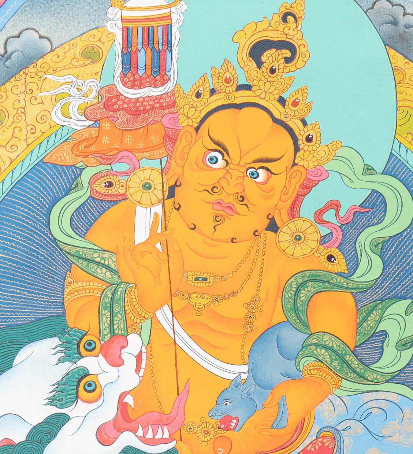 Hand Painted Zambala Thangka Painting