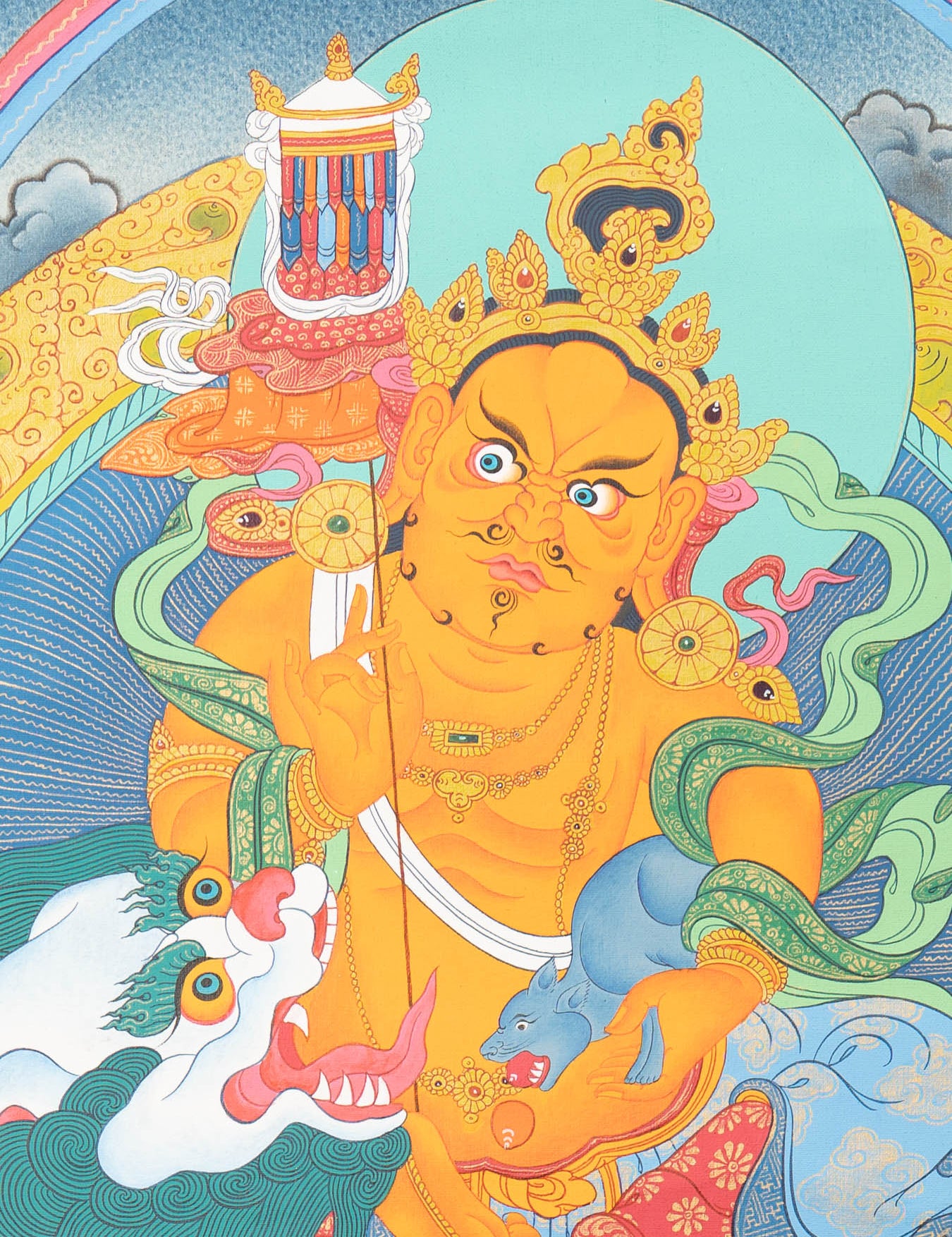 Hand Painted Zambala Thangka Painting