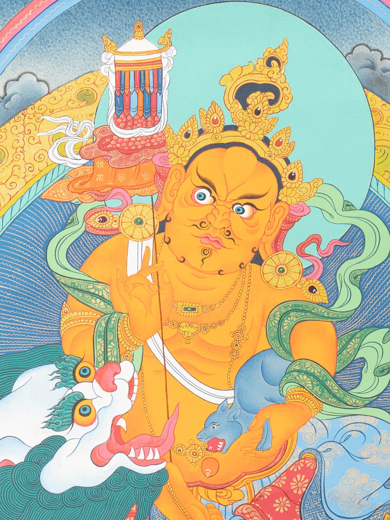 Hand Painted Zambala Thangka Painting