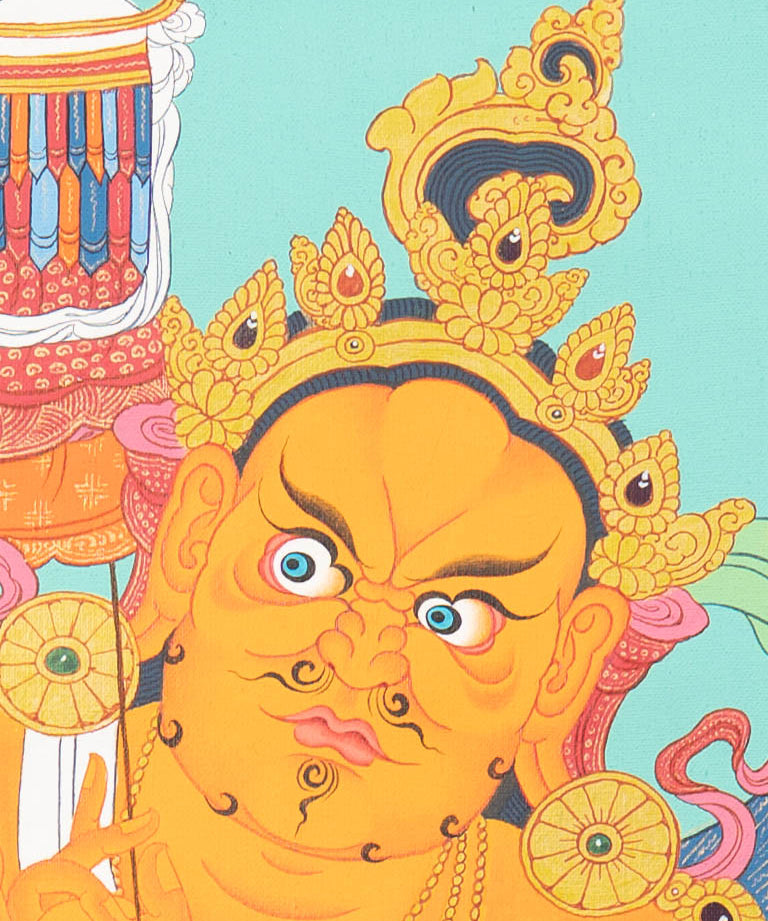 Hand Painted Zambala Thangka Painting
