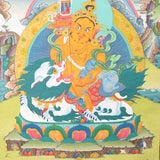 Hand Painted Zambala Thangka Painting