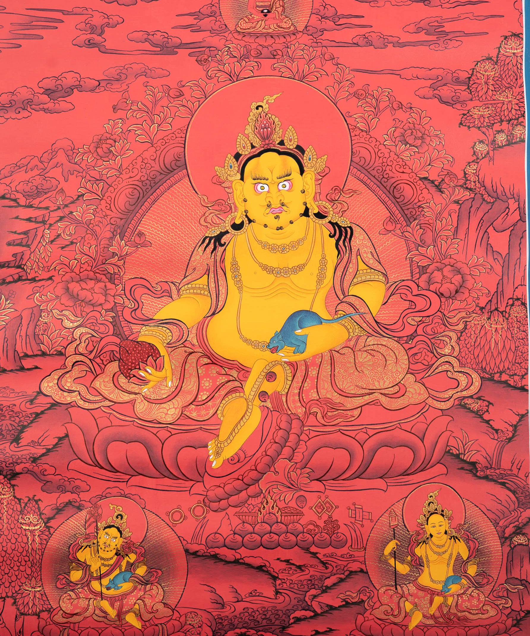 Zambala Thangka - Handpainted Tibetan Painting