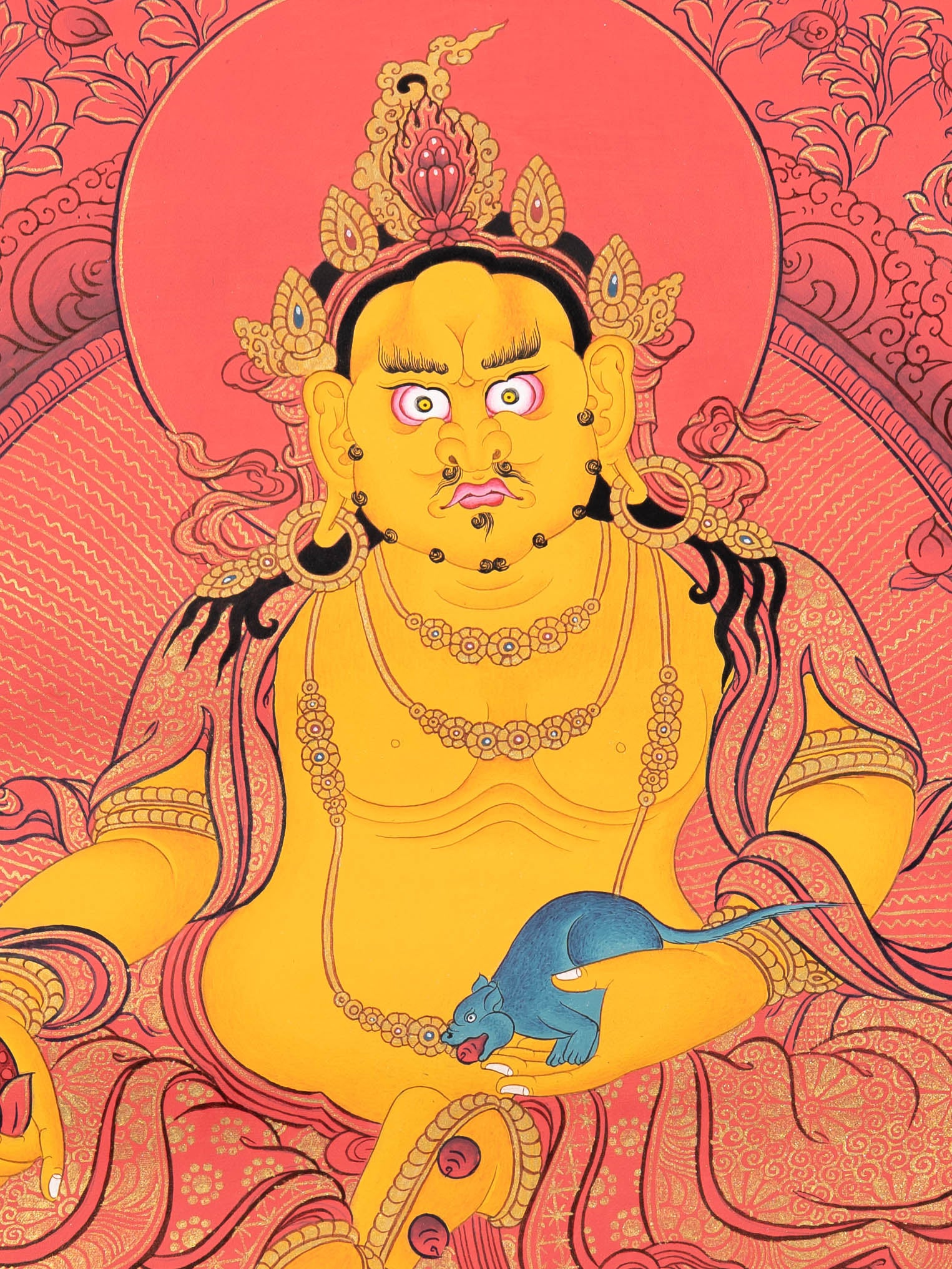 Zambala Thangka - Handpainted Tibetan Painting