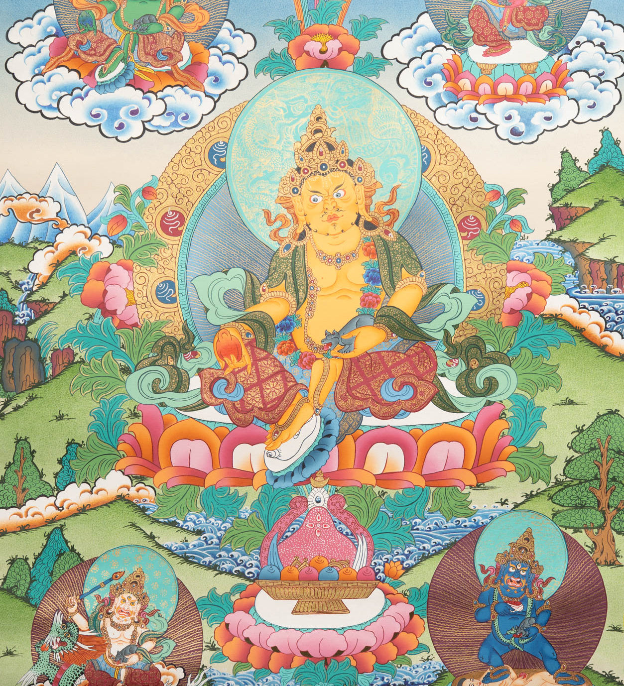 Zambala Thangka - Tibetan Painting