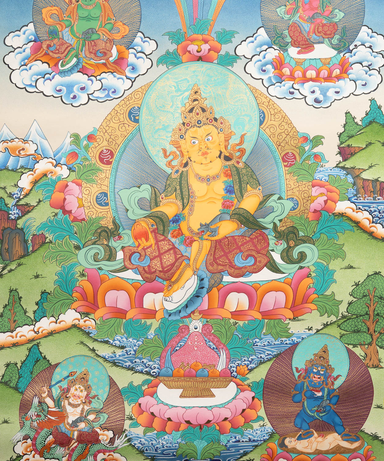 Zambala Thangka - Tibetan Painting