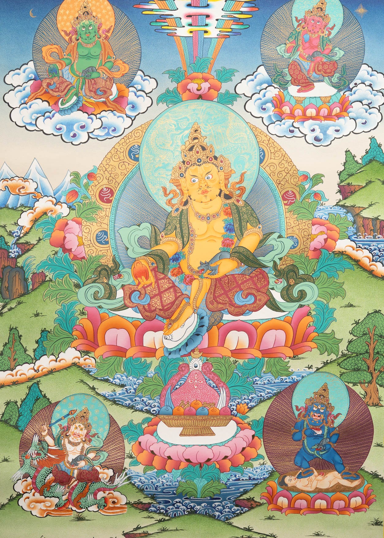 Zambala Thangka - Tibetan Painting