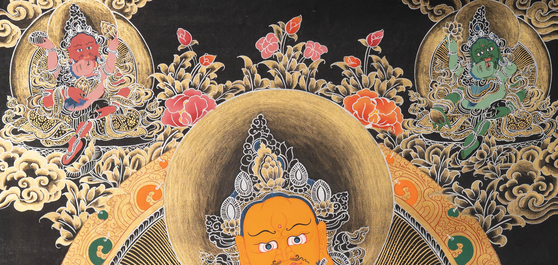 Zambala Thangka Painting - Tibetan art