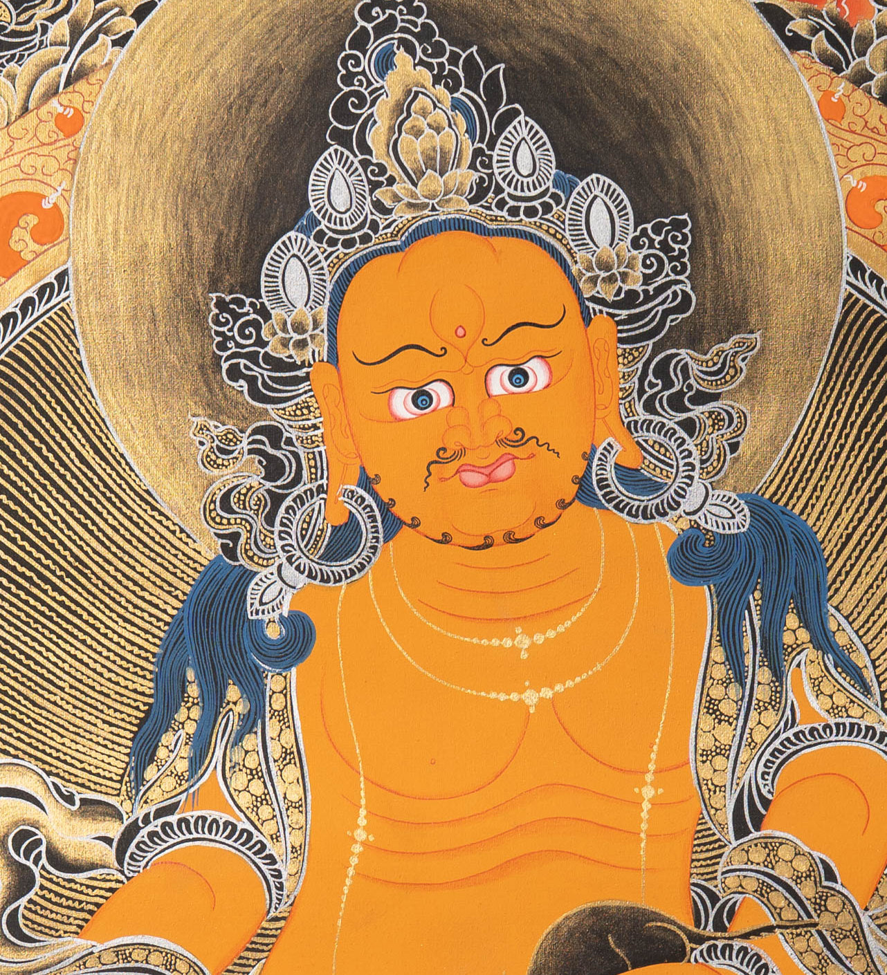 Zambala Thangka Painting - Tibetan art