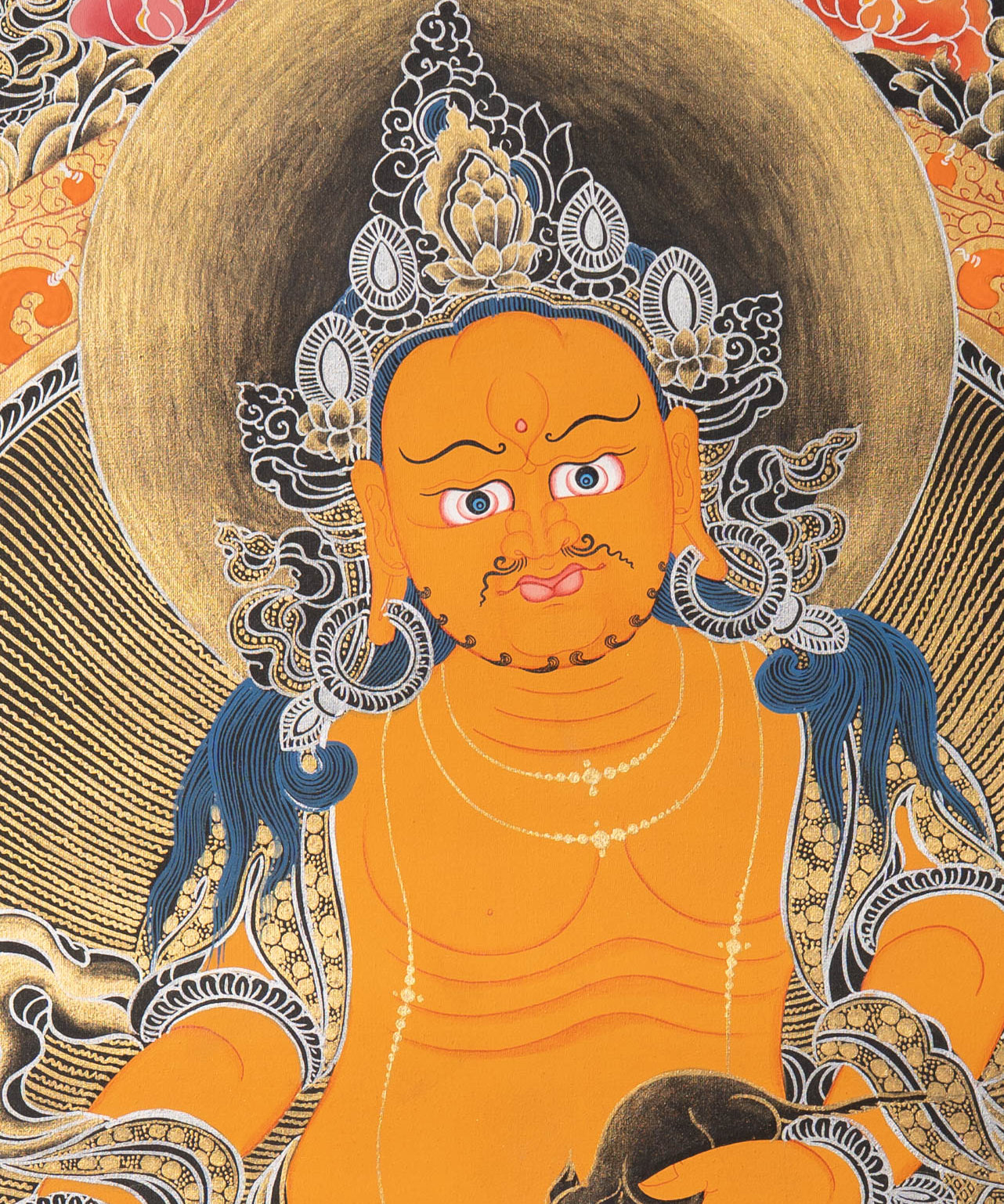 Zambala Thangka Painting - Tibetan art