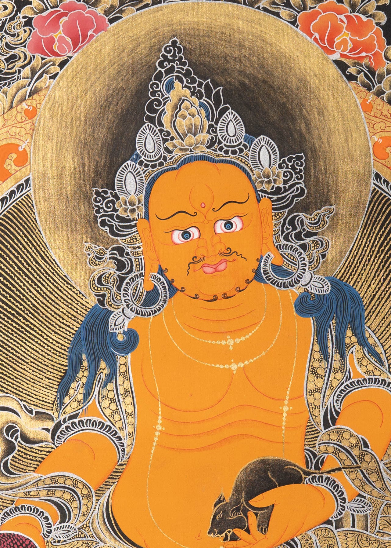 Zambala Thangka Painting - Tibetan art