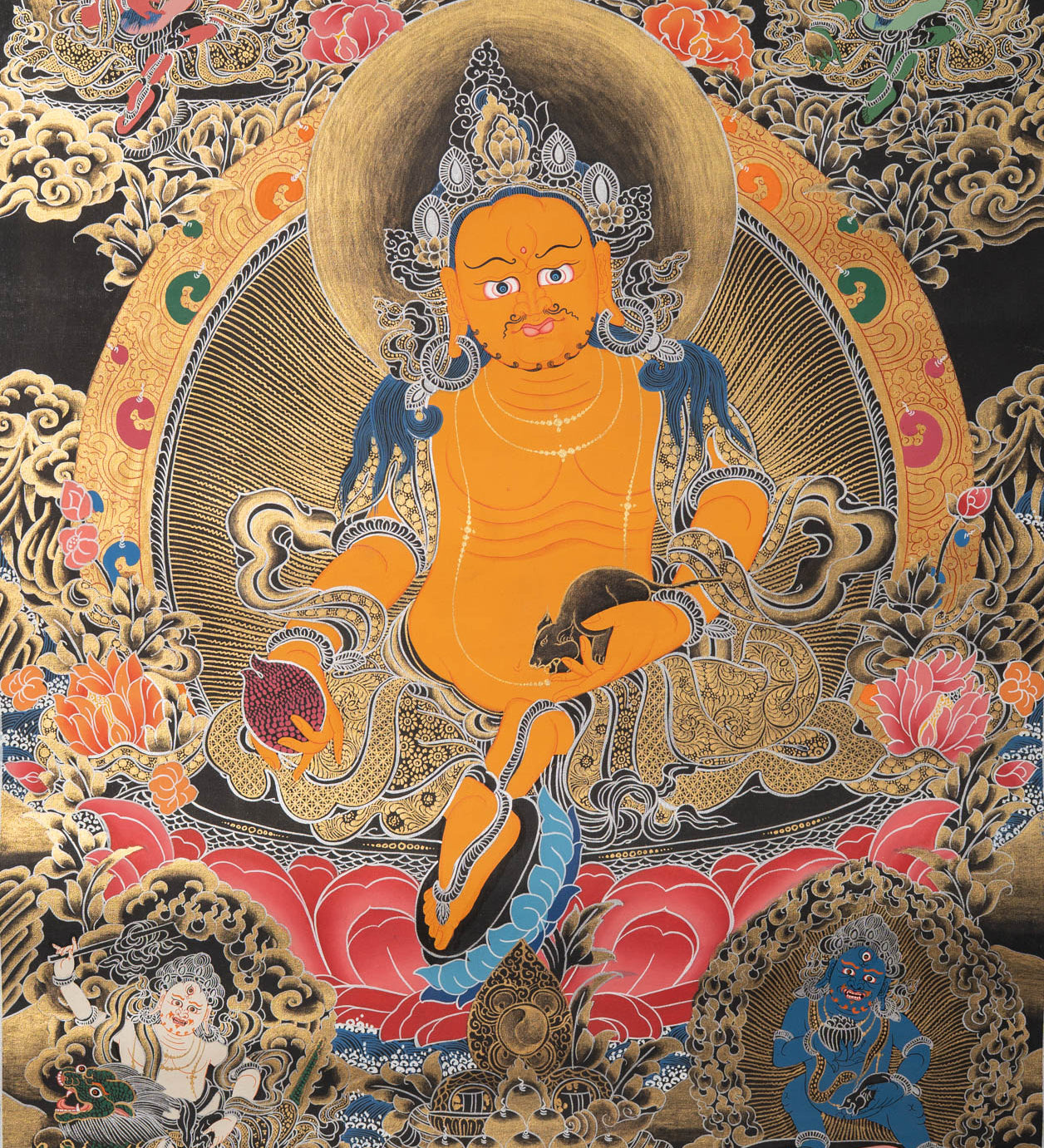 Zambala Thangka Painting - Tibetan art