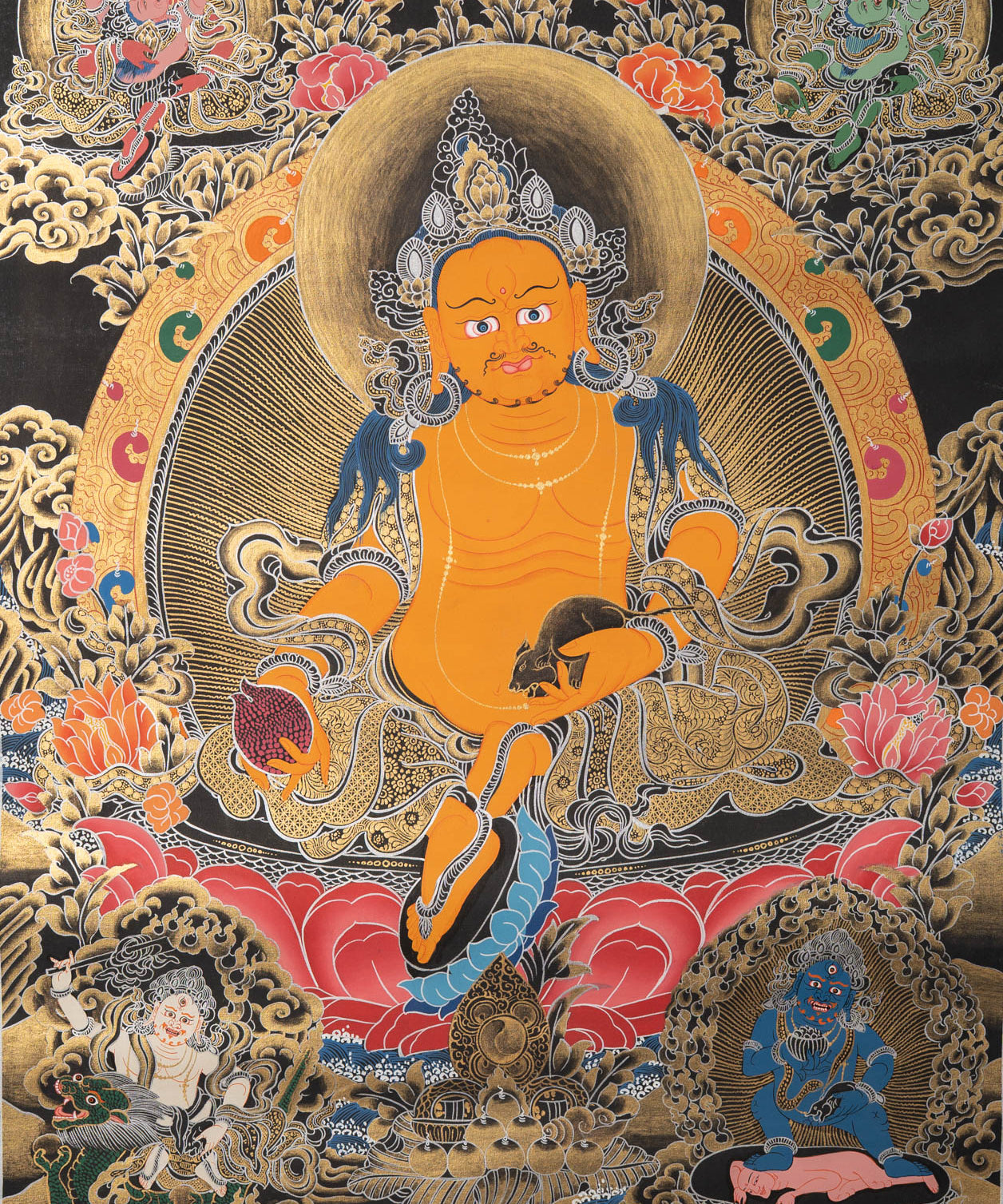 Zambala Thangka Painting - Tibetan art