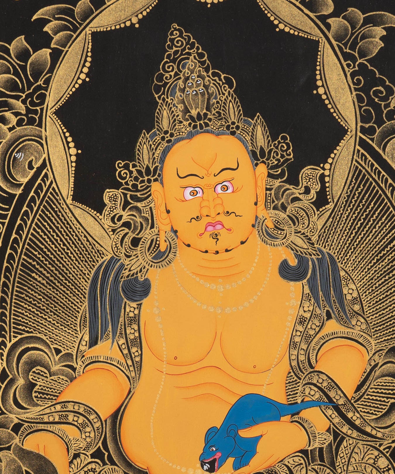Handpainted Zambala Thangka - Tibetan Art