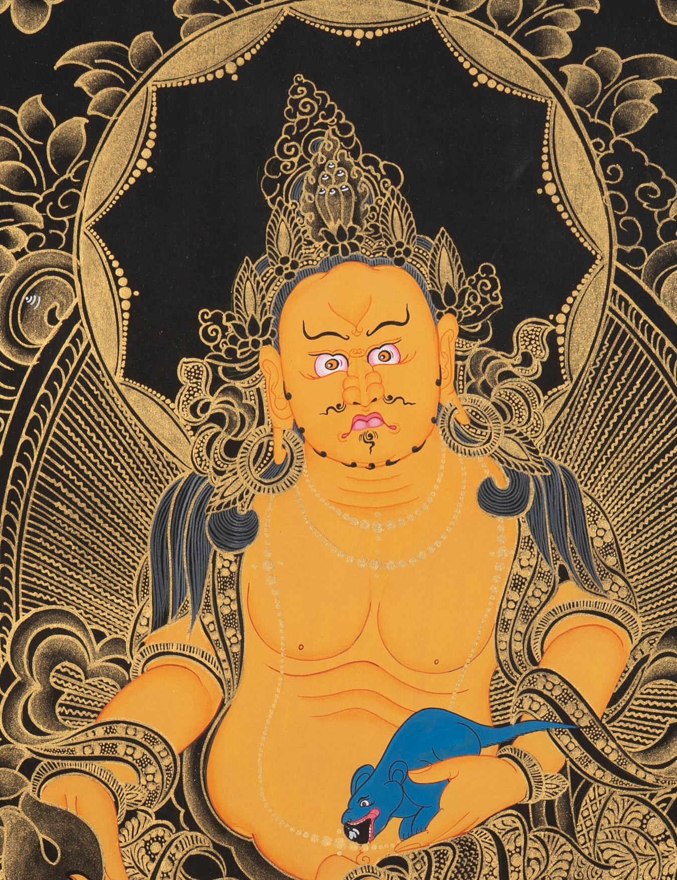 Handpainted Zambala Thangka - Tibetan Art
