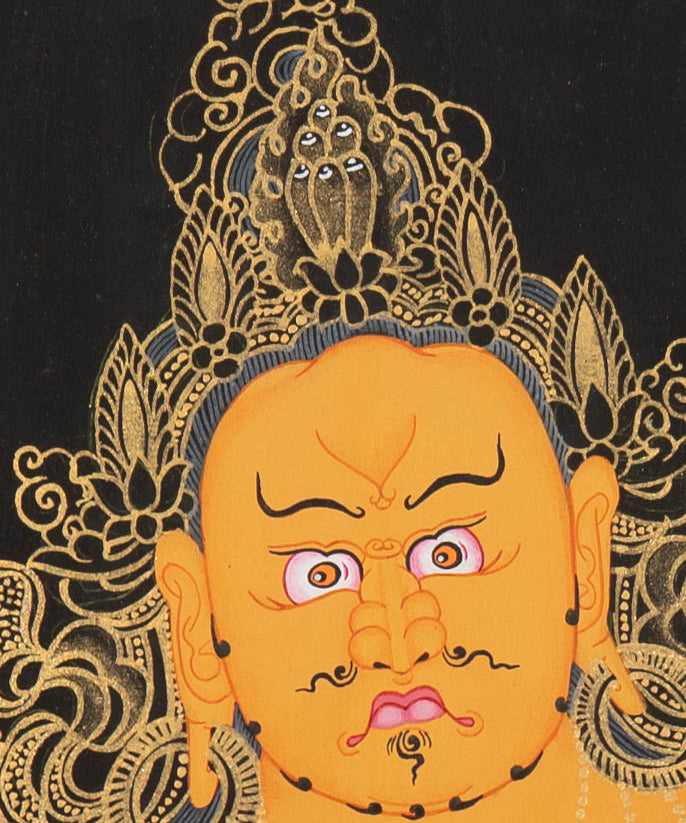 Handpainted Zambala Thangka - Tibetan Art