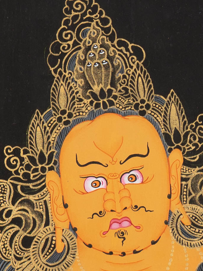 Handpainted Zambala Thangka - Tibetan Art