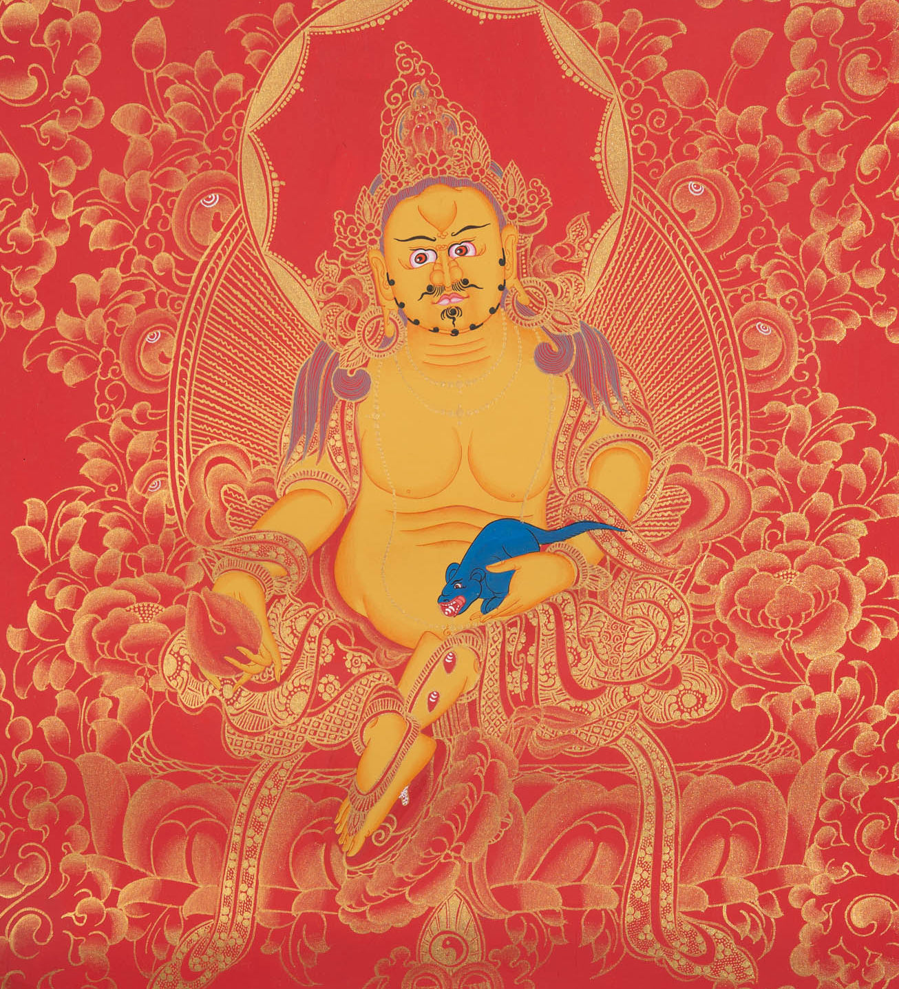 Zambala Thangka Painting - Tibetan Painting