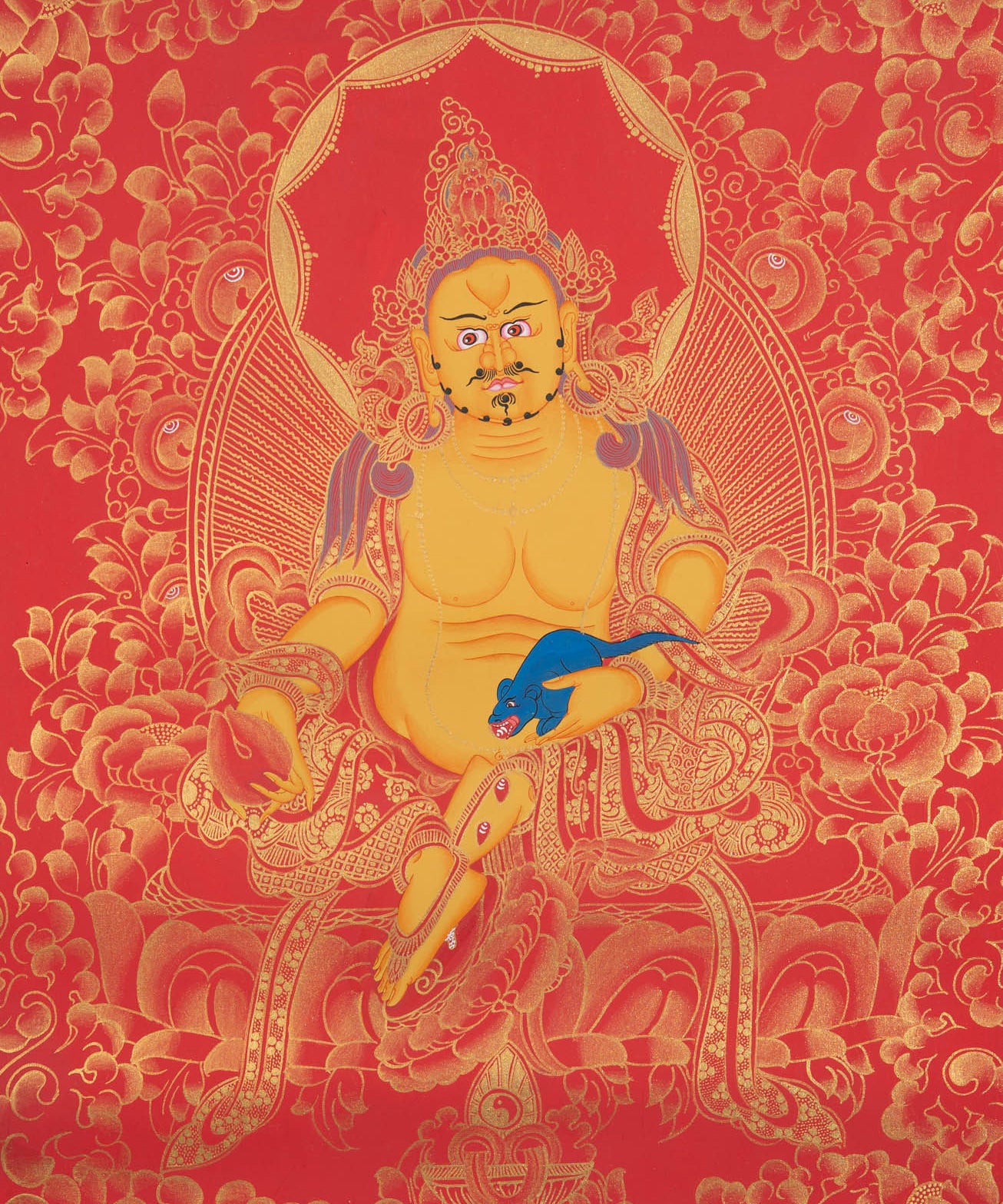 Zambala Thangka Painting - Tibetan Painting