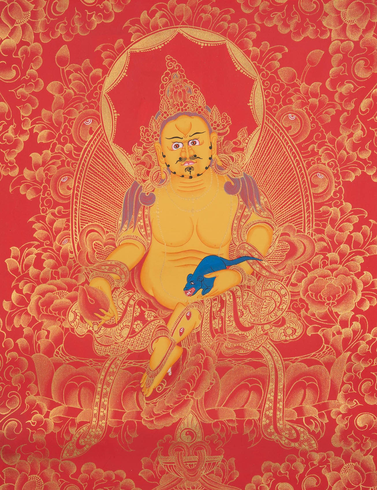 Zambala Thangka Painting - Tibetan Painting
