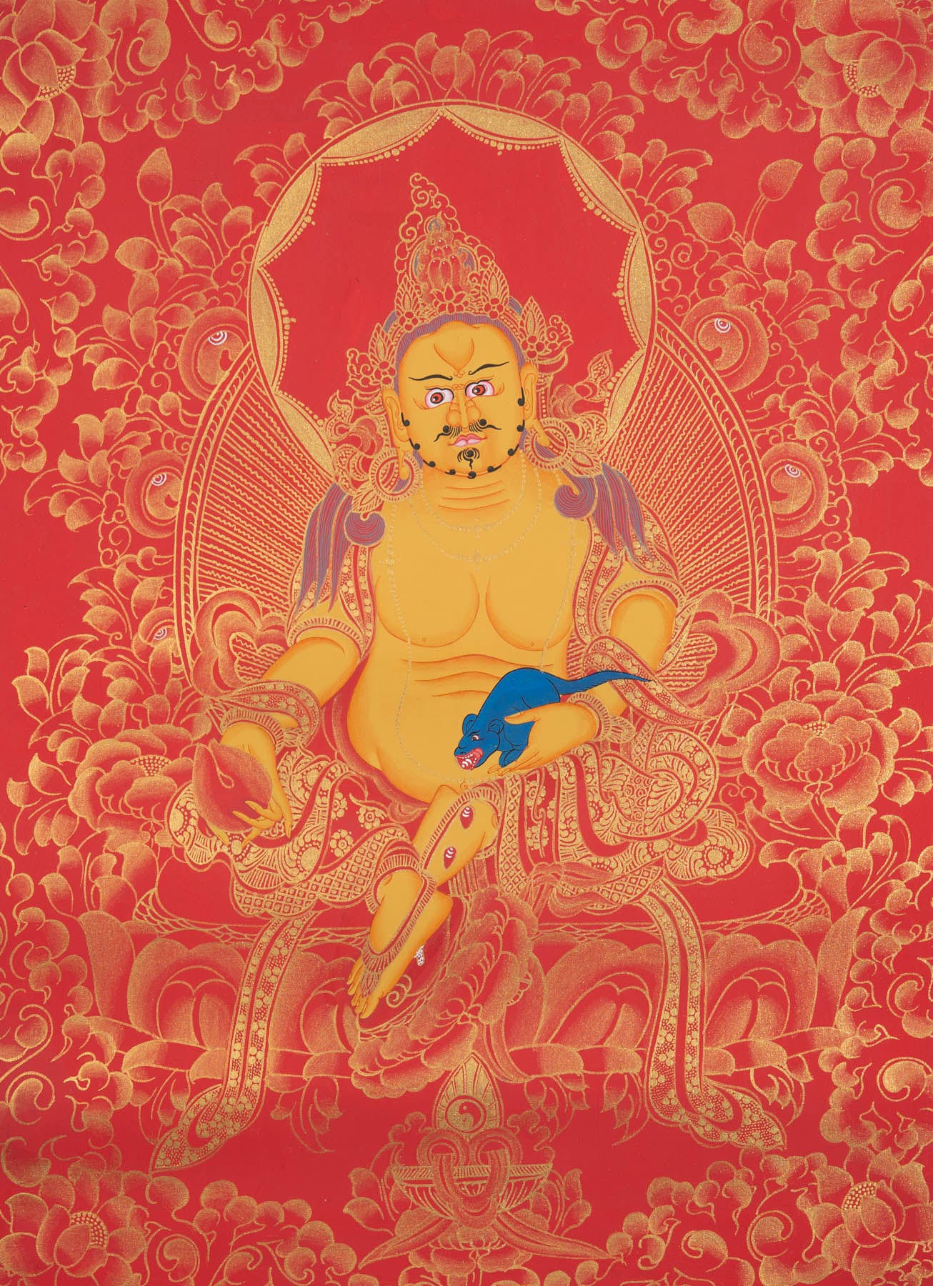 Zambala Thangka Painting - Tibetan Painting