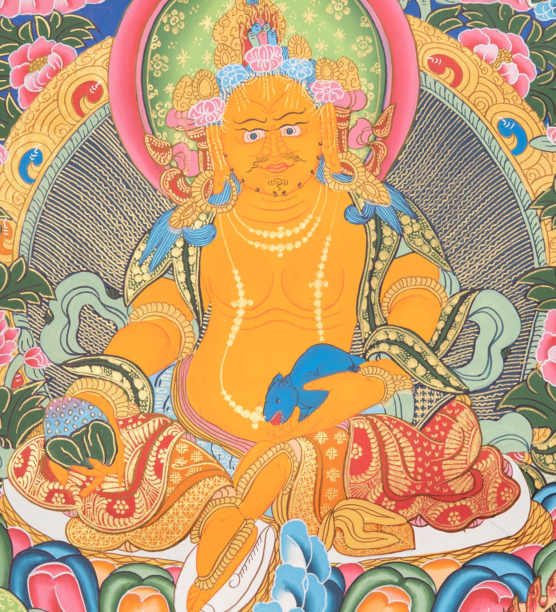 Zambala Thangka Painting - Tibetan Art