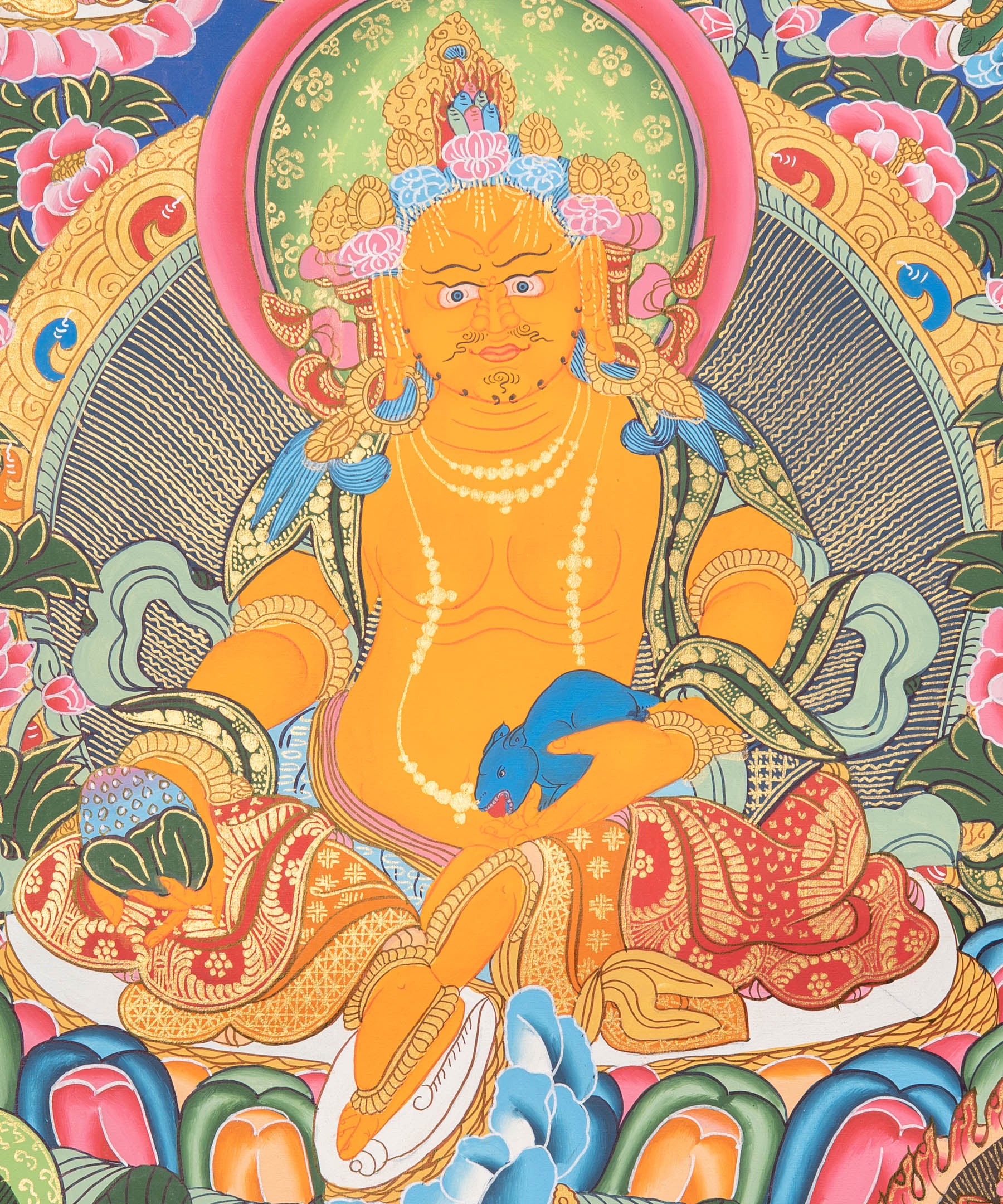 Zambala Thangka Painting - Tibetan Art