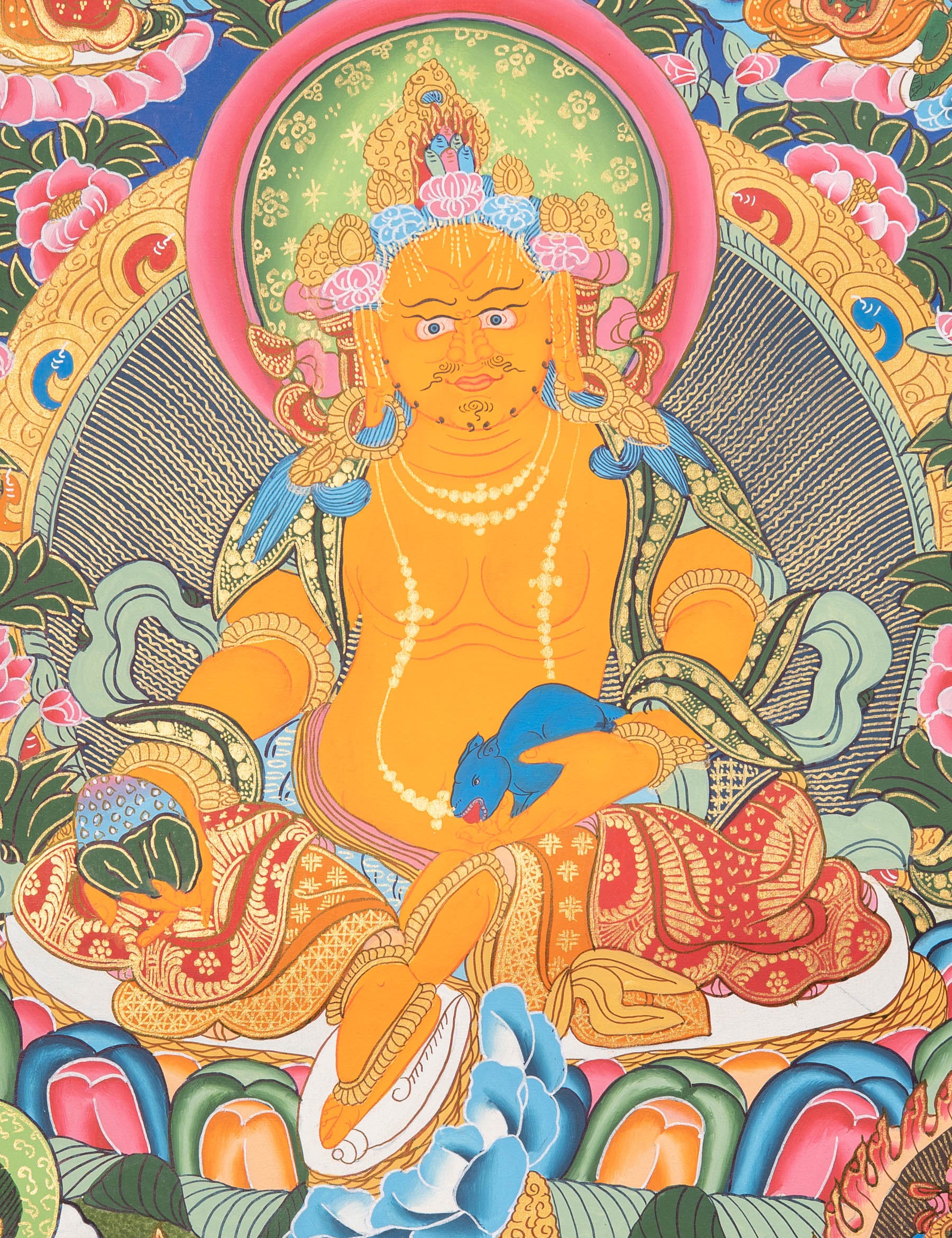 Zambala Thangka Painting - Tibetan Art