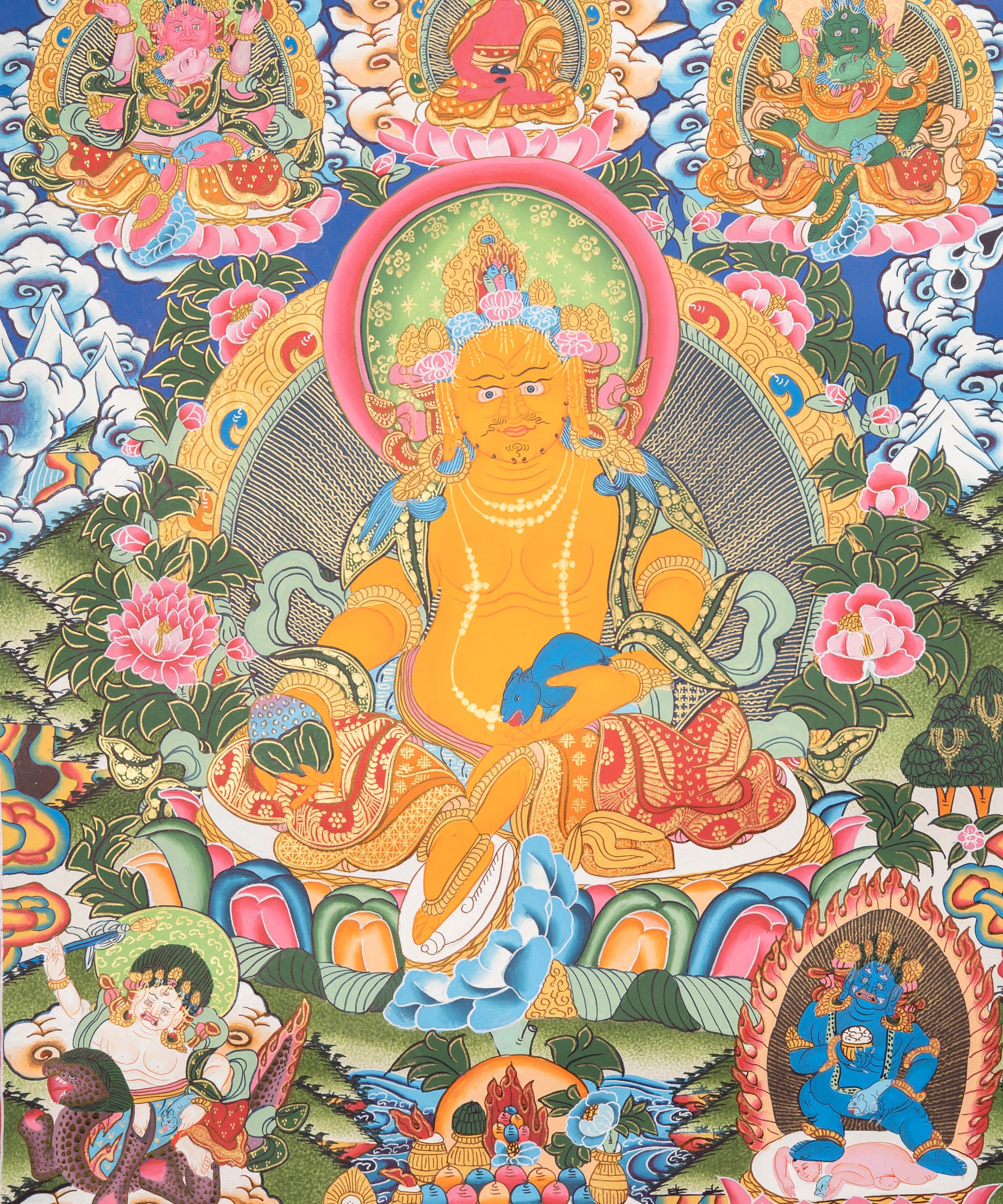 Zambala Thangka Painting - Tibetan Art