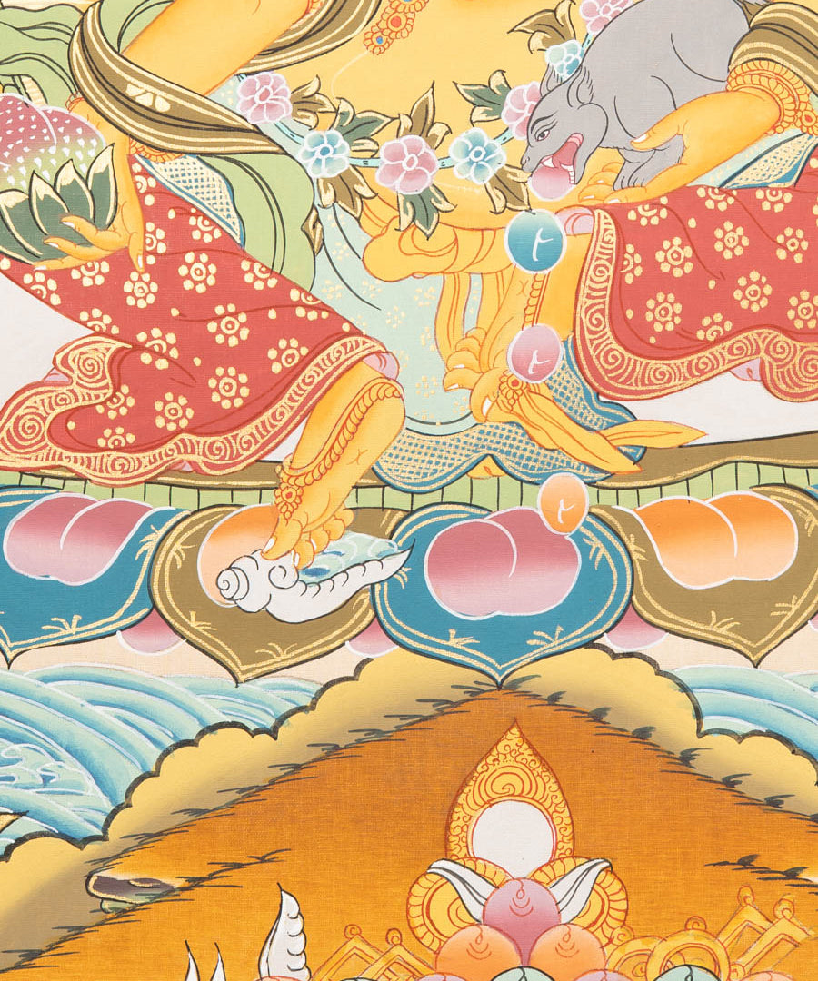 Zambala Thangka - Handpainted Tibetan Art