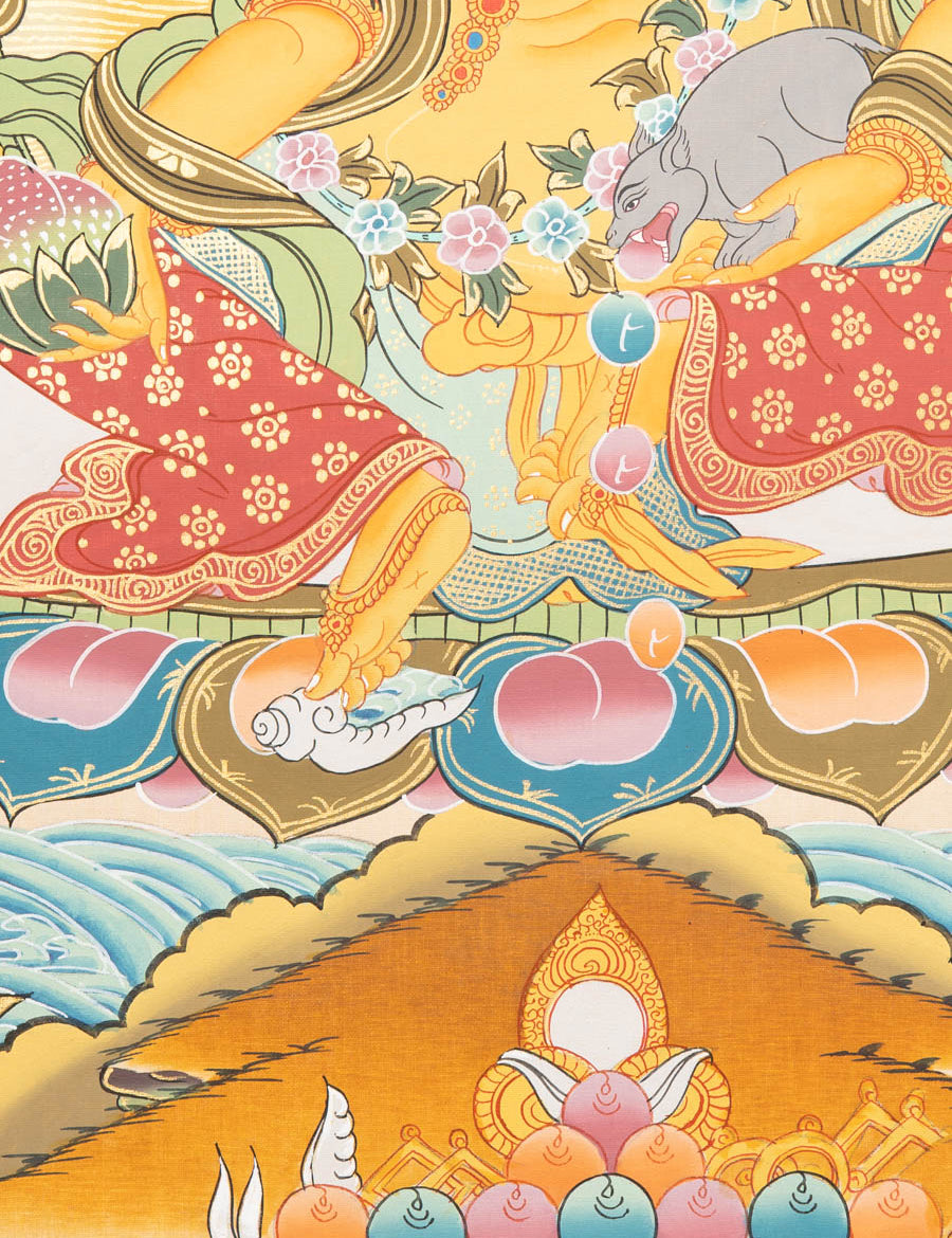 Zambala Thangka - Handpainted Tibetan Art