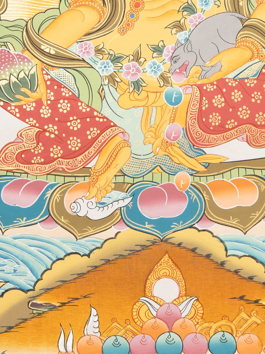 Zambala Thangka - Handpainted Tibetan Art