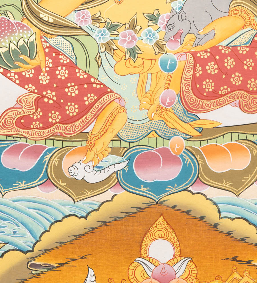 Zambala Thangka - Handpainted Tibetan Art
