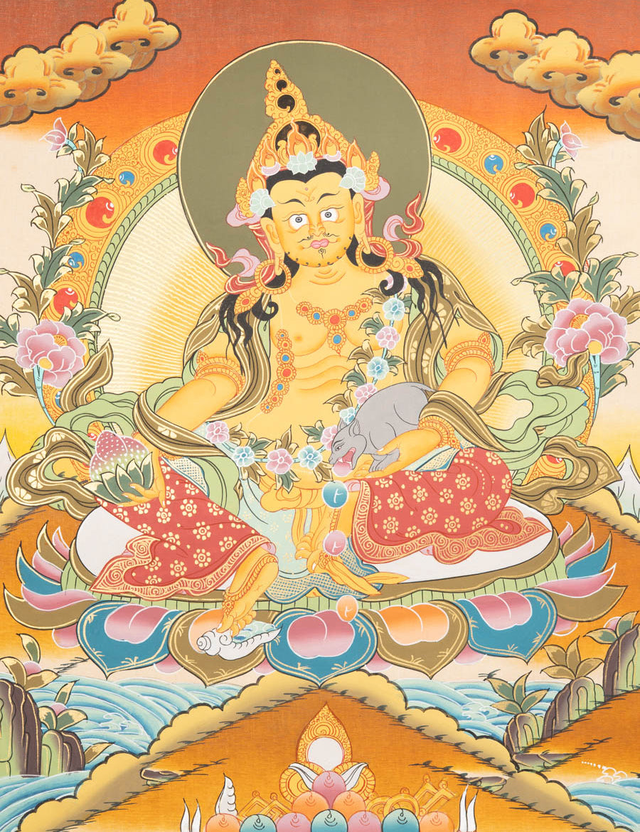 Zambala Thangka - Handpainted Tibetan Art
