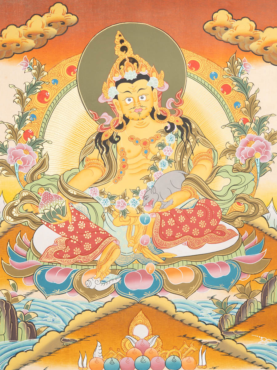 Zambala Thangka - Handpainted Tibetan Art